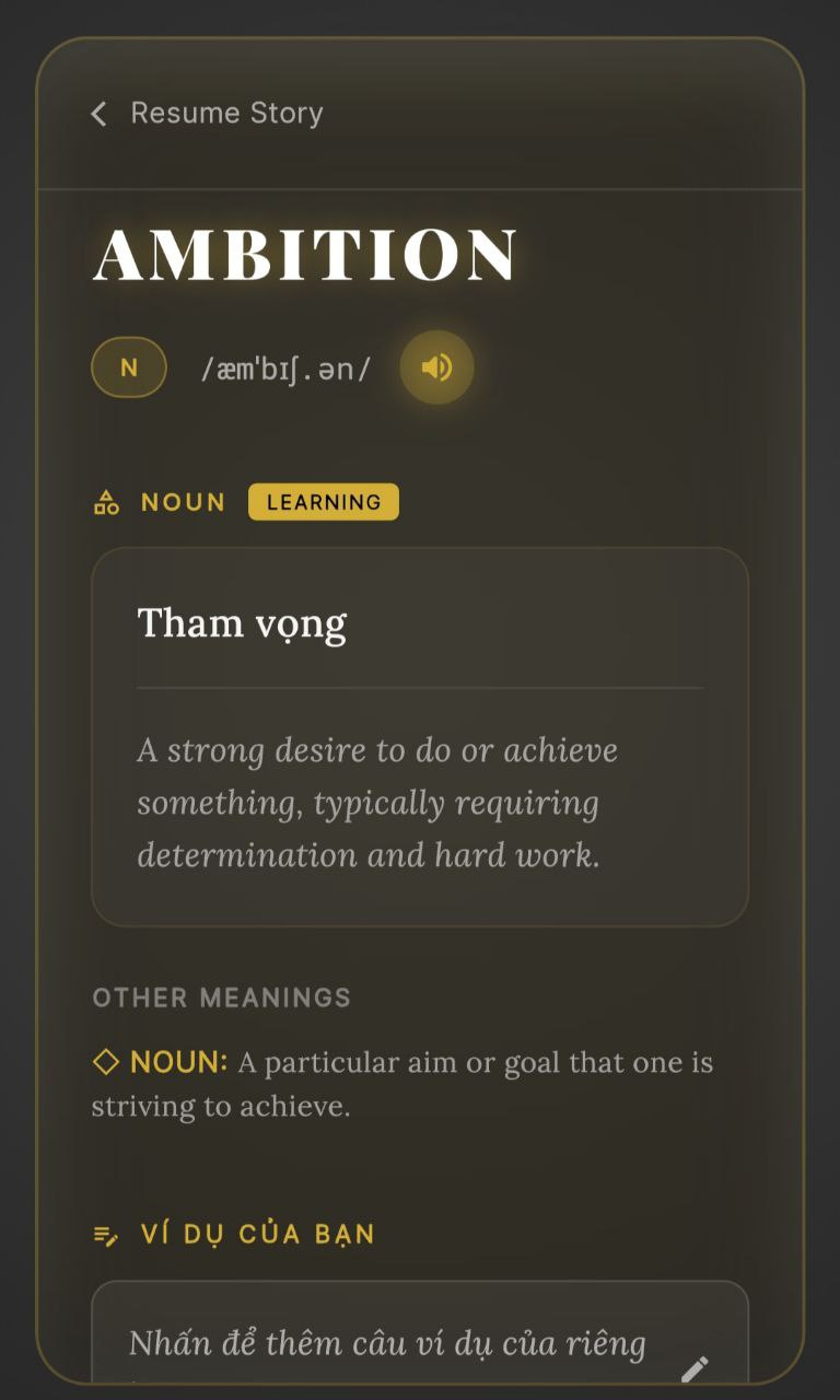 Deep Dive từ vựng